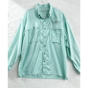 Magellan Shirt Men's Size XL Fish Gear Mag Wick Vented Long Sleeve Teal‎